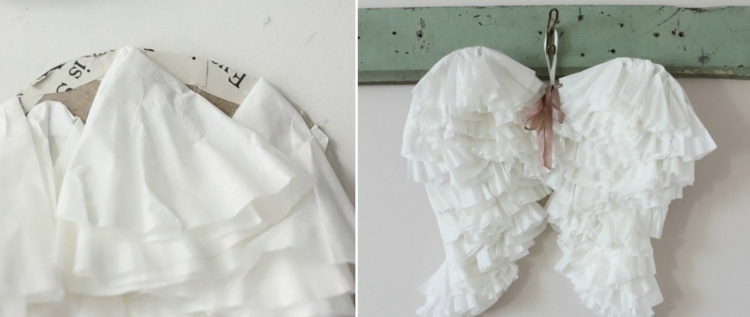 أجنحة الملاك-العبث-رومانسي-تصميم-افعلها-نفسك-فستان أبيض-الجمع