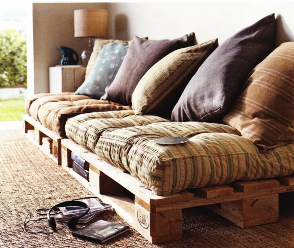 أثاث من الخشب البليت أريكة ريفي