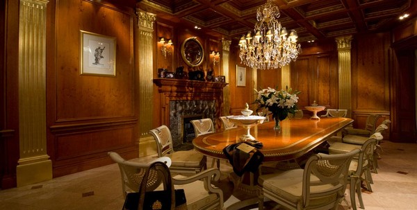 ثريا كريستال - ديكور داخلي - غرفة طعام فاخرة