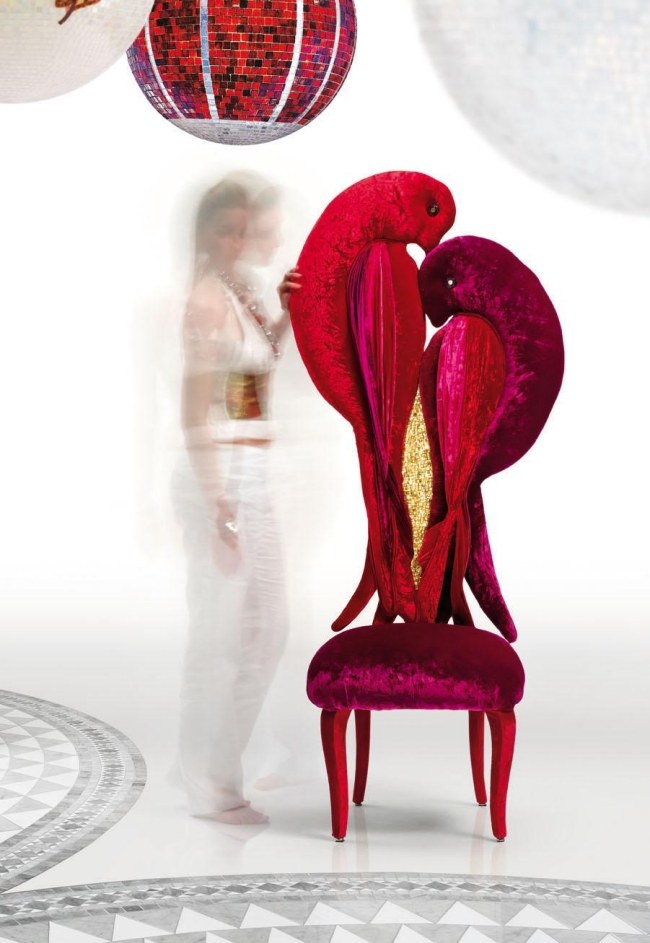 كرسي مسند ظهر فخم - أثاث Sicis-The Next Art-Parfait-Amour البصريات الحصرية