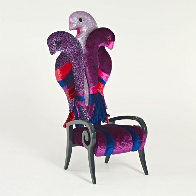 بوتيك Möbel-Sicis تصميم كرسي أعمى البندقية Velvet