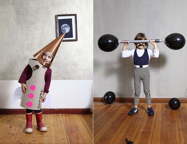 يصنع الأطفال أزياء كرنفال الرياضيين الصغار من أبولو بنفسك