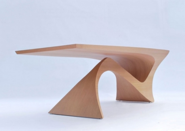 شكل متابعة وظيفة تصميم طاولة خشبية حديثة بواسطة daan mulder