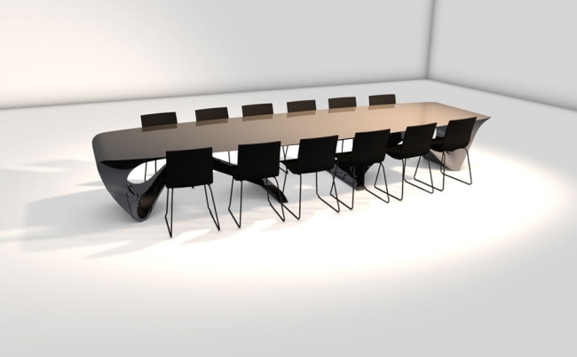 طاولة اجتماعات تلوح بتصميم الأثاث الحديث من daan mulder