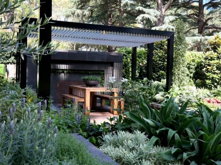 حديقة - مناظر طبيعية - عريشة - حماية من الشمس - فكرة - منزل خارجي