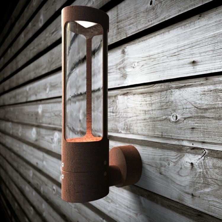 تصميم مصباح في الهواء الطلق حديقة الديكور الصدأ الجدار