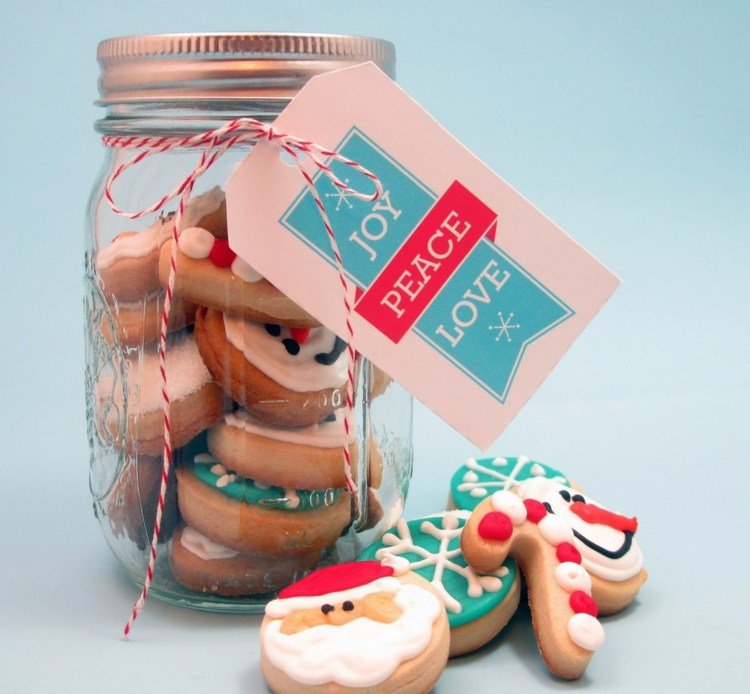 هدايا - جرة - هدية - فكرة - ملفات تعريف الارتباط - سانتا كلوز - حلوى قصب - ندفة الثلج