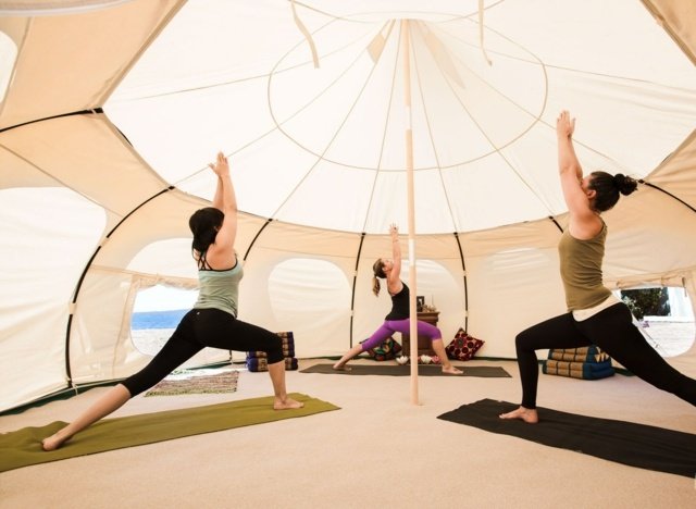 خيمة Glamping yoga studio تجريب لأداء الأفكار