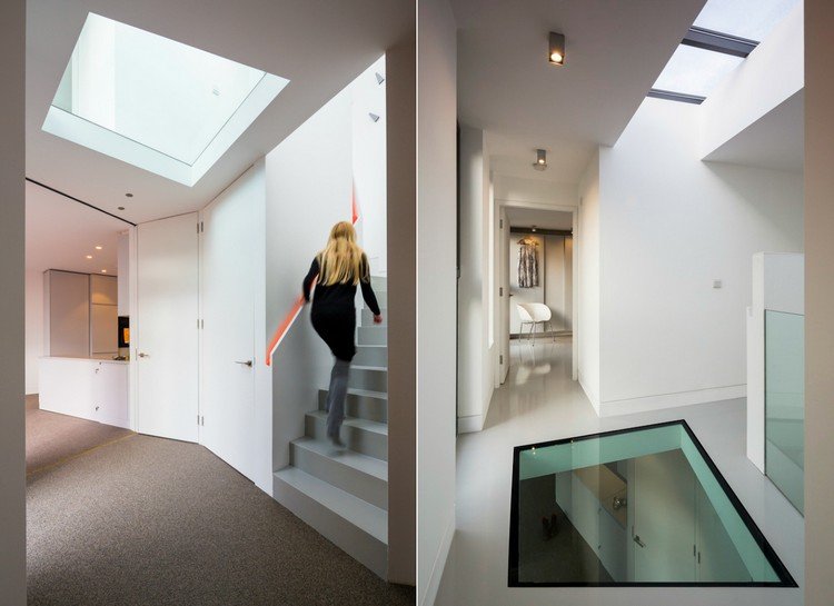 العمارة المستدامة ، التصميم الداخلي ، الضوء الطبيعي ، النافذة ، الرواق ، السقف