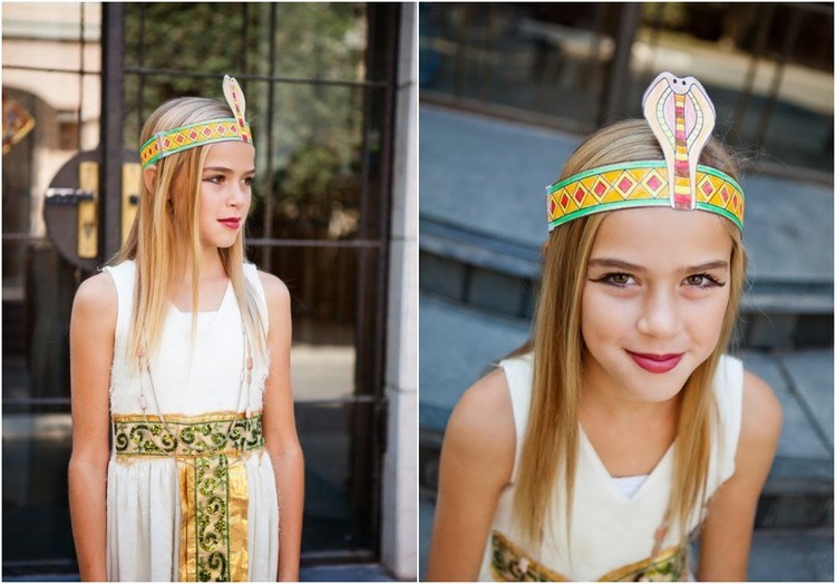 لتقوم بها بنفسك المصرية زي الاطفال فستان ورقة غطاء الرأس