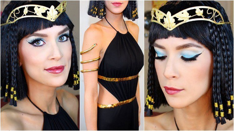 أفكار أزياء مصرية للسيدات فستان مجوهرات مكياج