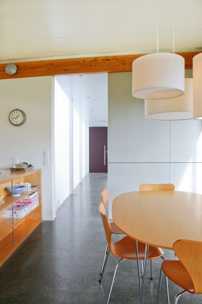 التصميم الداخلي للمنزل الحديث القشرة الخشبية أثاث غرفة الطعام لمسة ريترو