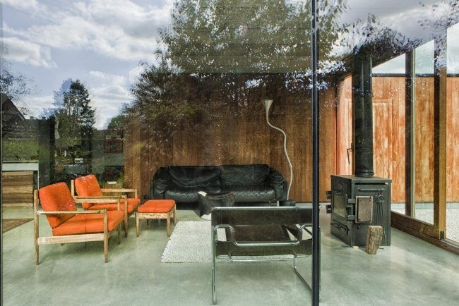 أثاث خشبي - عتيق - مدفأة - زجاج داخلي Gepo-Haus مساحة كبيرة