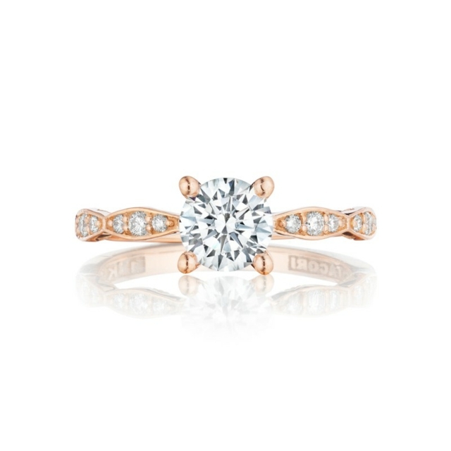 الوردي خاتم الماس حجر الماس فكرة هدية لطيفة