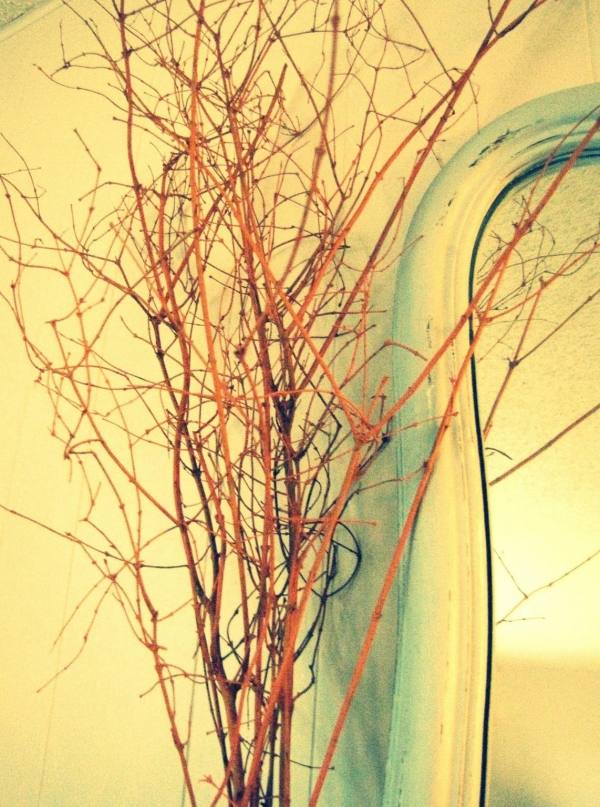 شجرة فرع الديكور باقة - أفكار - ديكورات غرفة المعيشة الخريف