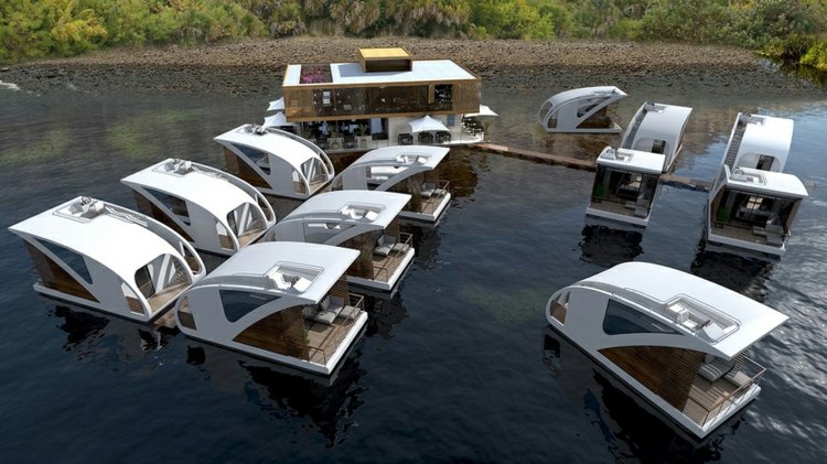 فندق المياه البيضاء القوارب فكرة السياحة