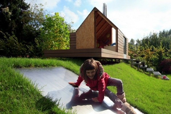 منازل حديقة خشبية حديثة بتصميم للأطفال