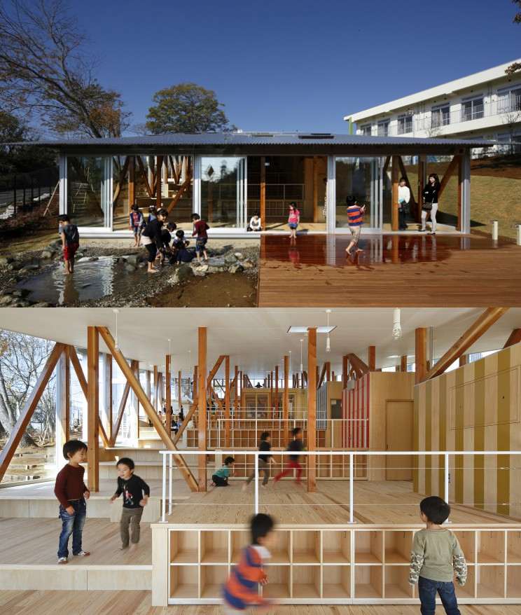 التعلم التفاعلي-الحديث-المدرسة-العمارة-اليابان