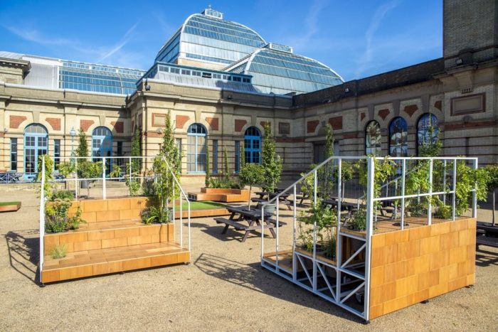 تصميم بناء حديقة رعاية النباتات الخضراء قصر لندن