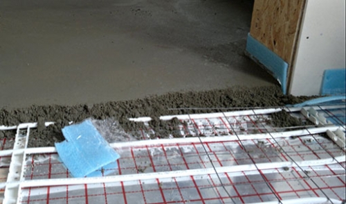 Lattialämmitys betonilattia