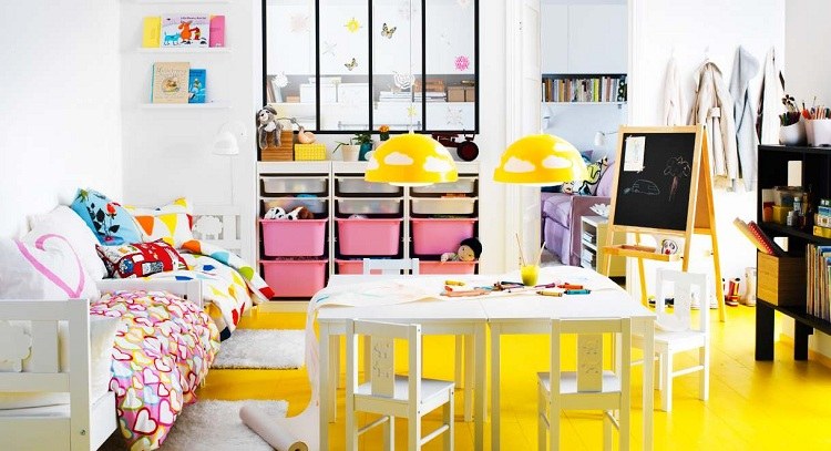 غرف اطفال - على الطراز الاسكندنافي - ملونة - تصميم - افكار