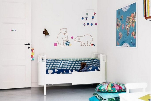 غرفة أطفال بأفكار موضوعية لتأثيث غرفة الأطفال في القطب الشمالي