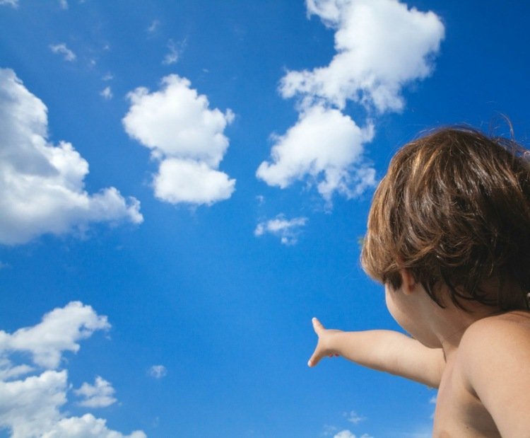 تمارين التركيز للأطفال - مراقبة السحب في الهواء الطلق