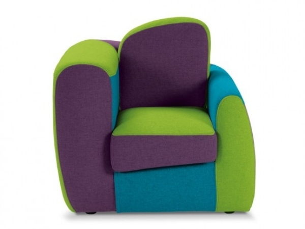 أفكار تصميم مقعد الطفل الكراسي الملونة