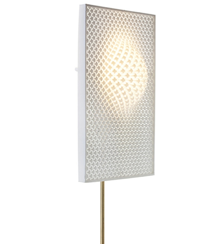 مصباح فكرة تصميم كوزي أبيض داخلي جو طابعة ثلاثية الأبعاد