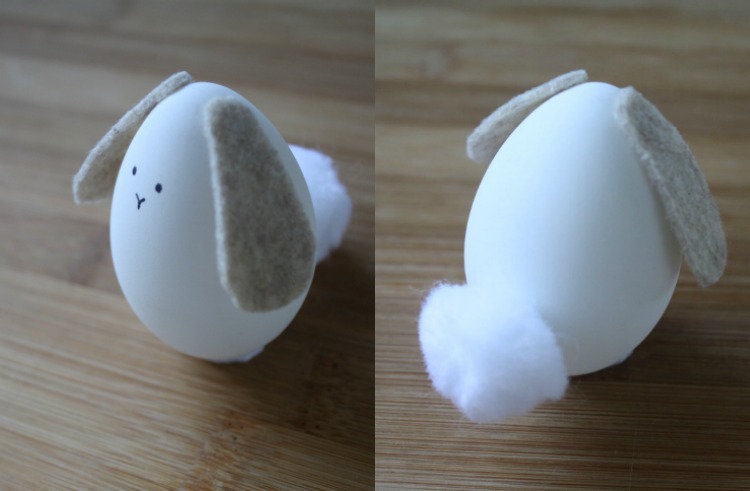 مضحك-عيد الفصح-بيض-تصميم-الأرنب-الأرنب-الذيل-أضاليا-أبيض