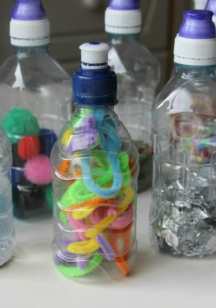 الزجاجات البلاستيكية منظم الاشياء الصغيرة