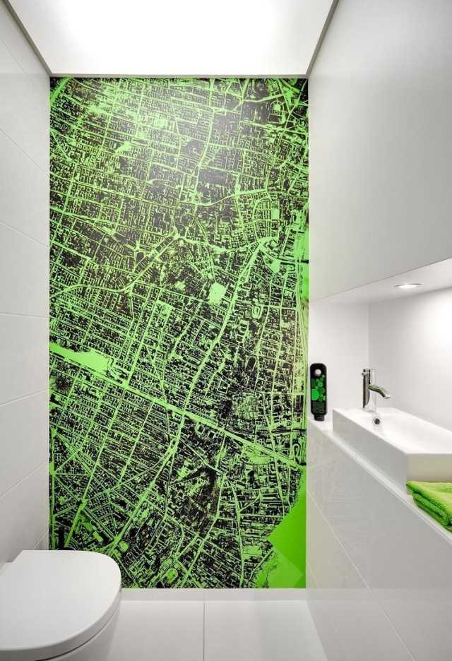 حمام صغير - أبيض - أخضر - صور - ورق حائط - محيط - منظر عين الطائر