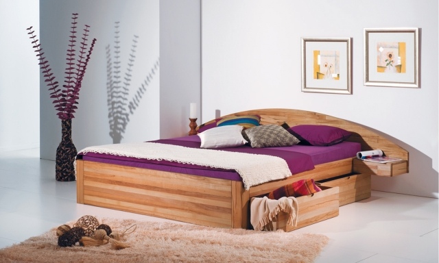 وحدات-سرير-بارما-خشبي-لوح رأس-كانتو- درجين- طاولات جانبية للسرير