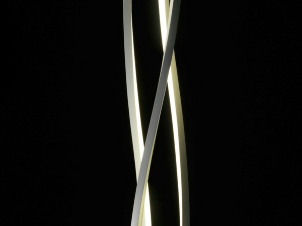 مصباح أرضي بإطار معدني تفاصيل إضاءة LED