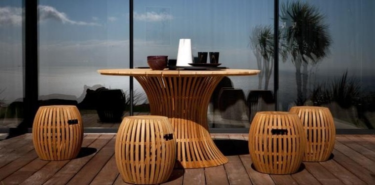 أثاث الشرفة - أرجوحة - سفرة - طاولة - كرسي - خشب الساج