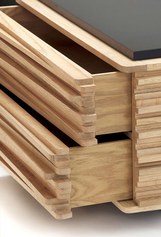 أثاث خشبي خزانة جانبية بوفيه - Hector Esrawe Mexico Studio Design