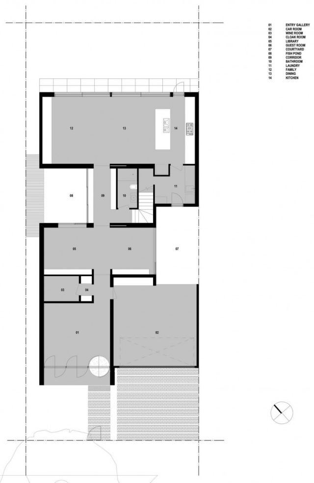 خطة أرضية منزل عائلة واحدة رسم ملبورن