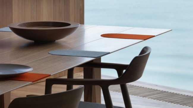 كوستال هاوس أستراليا - غرفة طعام خشبية حديثة - كراسي طاولة بتصميم داخلي