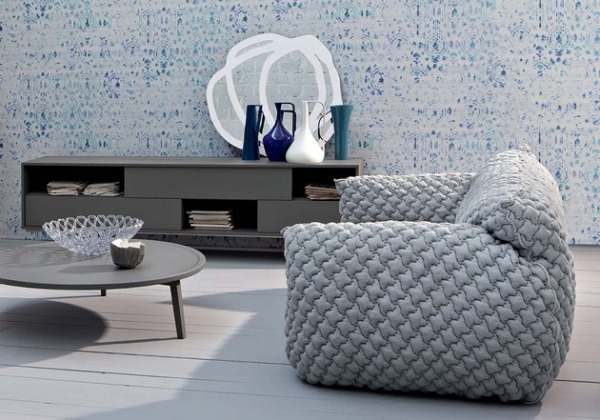 أثاث غرفة المعيشة تصميم أريكة رمادية الإيطالية الحديثة paola navone nuvola