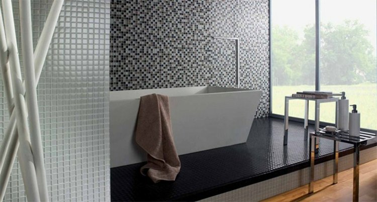 تصميم-فسيفساء-بلاط-divetro-bathroom-idea-white-gray-black-floor-pedestal-tub