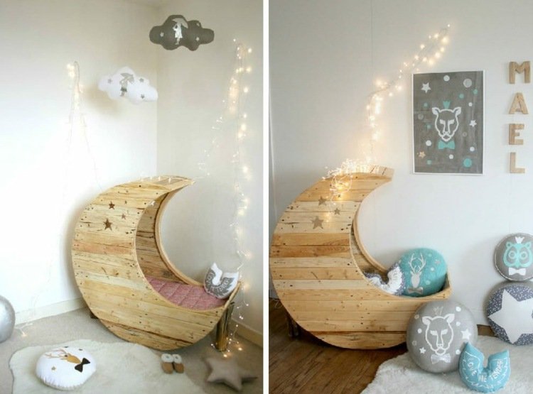 مهد طفل تصميم هزاز السرير-غرفة الطفل-أضواء خرافية-verspiet-الاسكندنافية