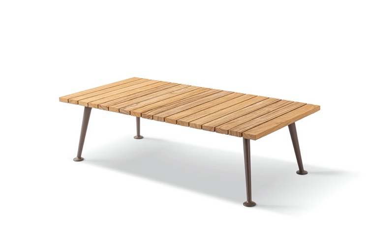 طاولة حديقة مستطيلة من خشب الساج