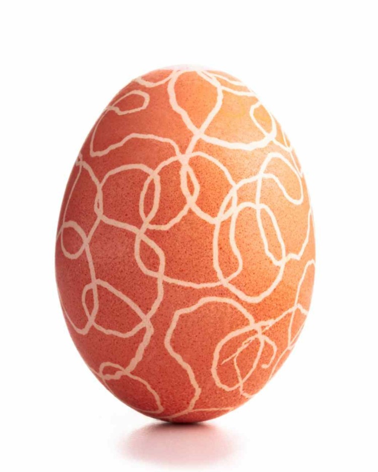 بيض عيد الفصح-شمع-تزيين-موجات-منمق-تصميم-ترقيع-فكرة