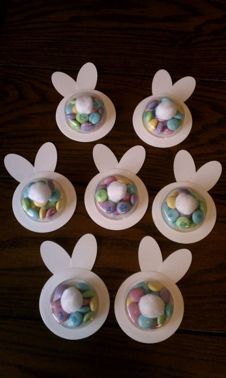 هدايا عيد الفصح للأطفال حلوى أرنب بيض م & أمبير ؛ MS كرتون-أبيض