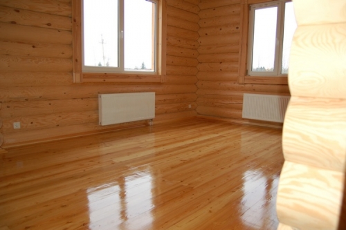 Εσωτερική διακόσμηση ενός ξύλινου εξοχικού σπιτιού