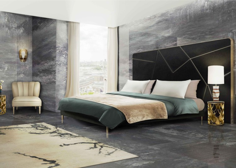 ألوان بانتون تصميم حديث لغرفة النوم