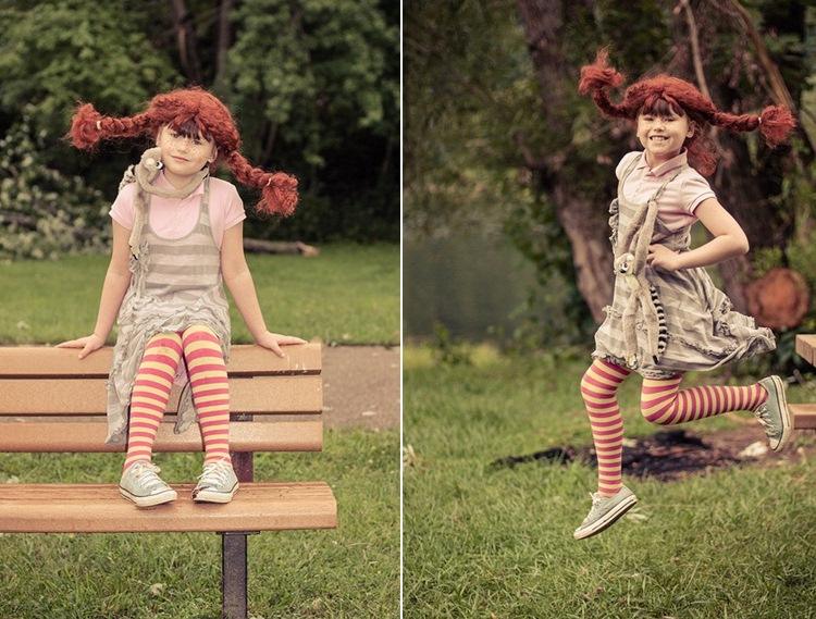 أفكار زي Pippi Longstocking للفتيات الصغيرات اللطيفات