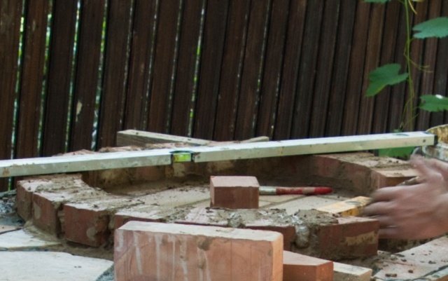 بيتزا فرن تعليمات بناء حديقة الكلنكر شكل قبة الطوب