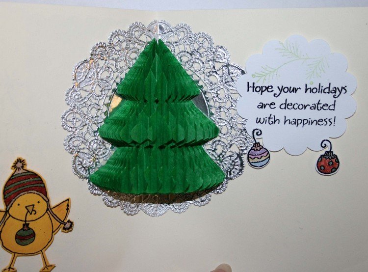 عيد الميلاد-بطاقات-التصميم الذاتي-المنبثقة-العسل-ورقة-خضراء