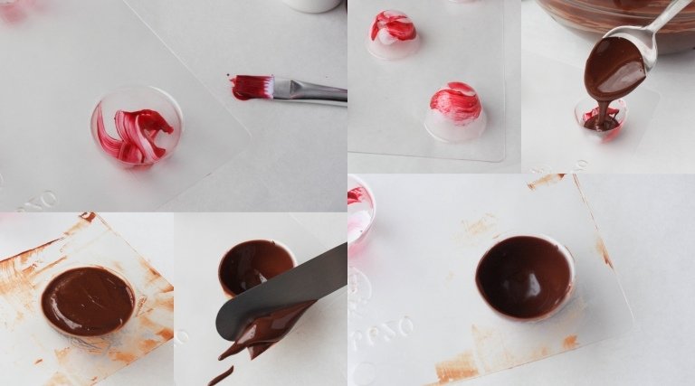وصفة حلوى حلوى الشوكولاتة ببساطة تذوب الكوفر في حمام مائي
